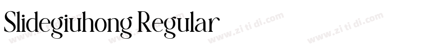 Slidegiuhong Regular字体转换